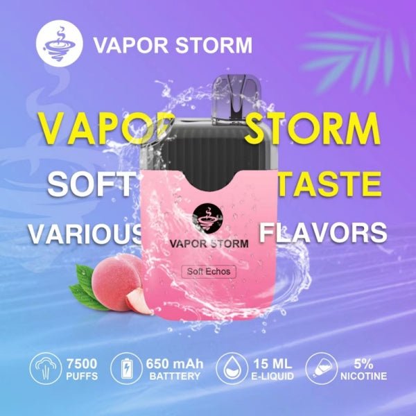 【VAPOR STORM風暴拋棄式】 一次性電子菸 可充電7500口抛棄式