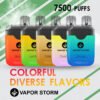 VAPOR STORM風暴拋棄式-一次性電子菸可充電7500口抛棄式美滋滋糖果屋