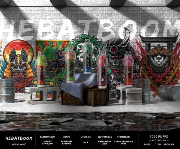 【喜貝Hebat拋棄式7000口】 大容量7000口拋棄式電子菸