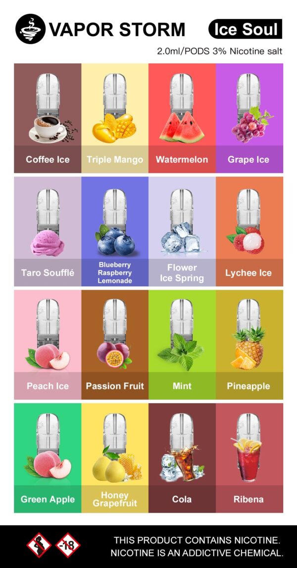 【VAPOR STORM風暴五代煙彈】適配ILIA/RELX五代主機