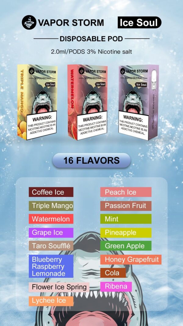 【VAPOR STORM風暴五代煙彈】適配ILIA/RELX五代主機