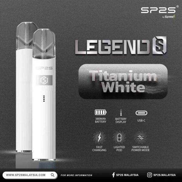 【SP2S Legend S 傳奇版主機】 SP2鈦發光主機全新升級版煙桿-兩檔調節8/9W-底部發光💥 通配一代lana/Sp2s/ilia等一代煙彈