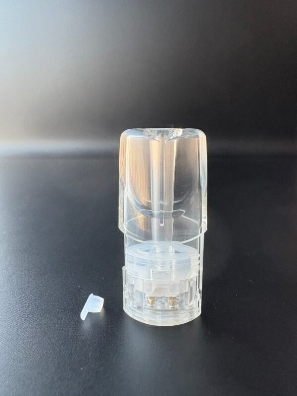 【一代新款側灌油空彈】-白色陶瓷芯升級版底座-重複填充式注油煙彈殼-美滋滋糖果屋