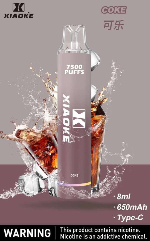 【XIAOKE梟客拋棄式】 新款一次性發光電子煙 多種口味電子霧化棒