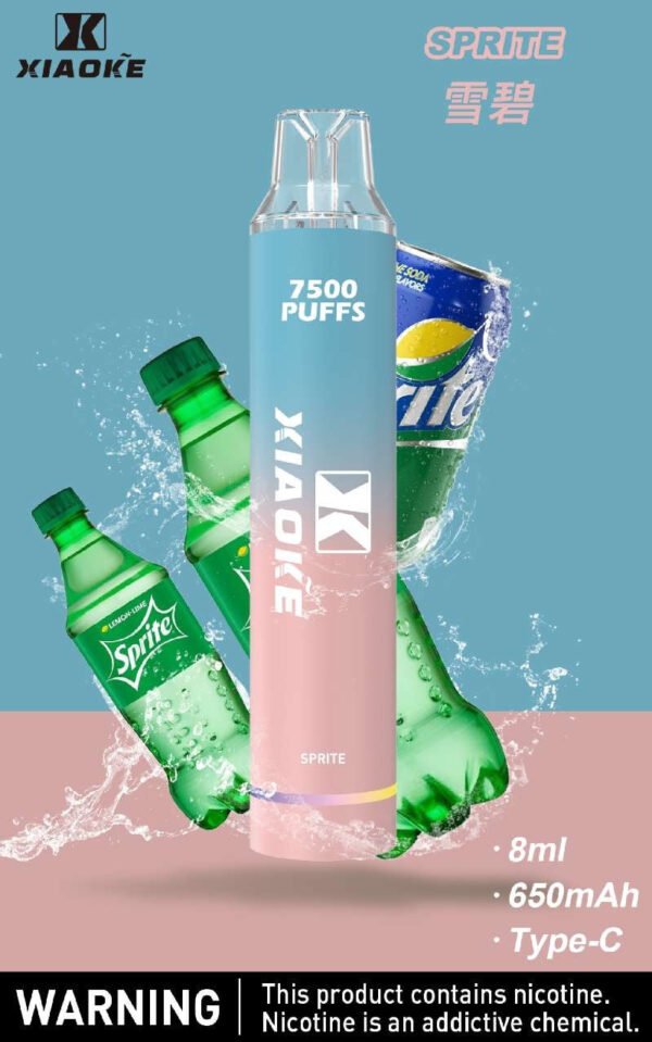 【XIAOKE梟客拋棄式】 新款一次性發光電子煙 多種口味電子霧化棒