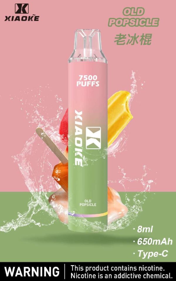 【XIAOKE梟客拋棄式】 新款一次性發光電子煙 多種口味電子霧化棒