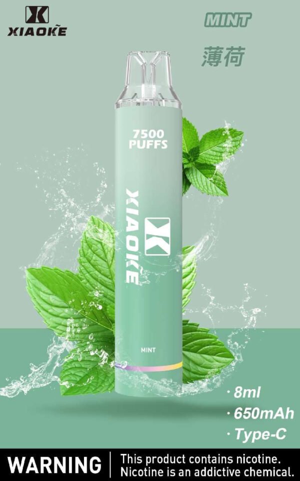 【XIAOKE梟客拋棄式】 新款一次性發光電子煙 多種口味電子霧化棒