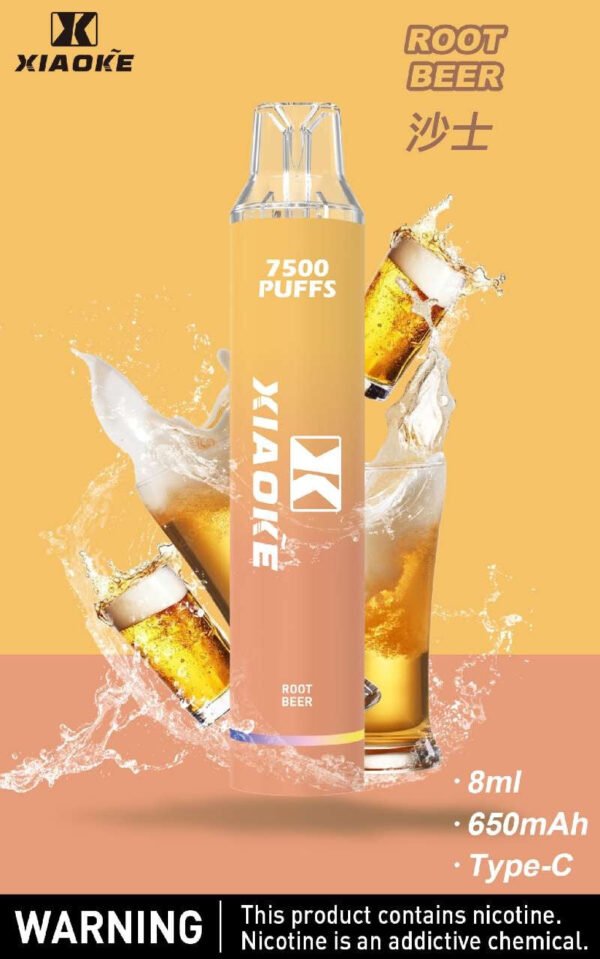 【XIAOKE梟客拋棄式】 新款一次性發光電子煙 多種口味電子霧化棒