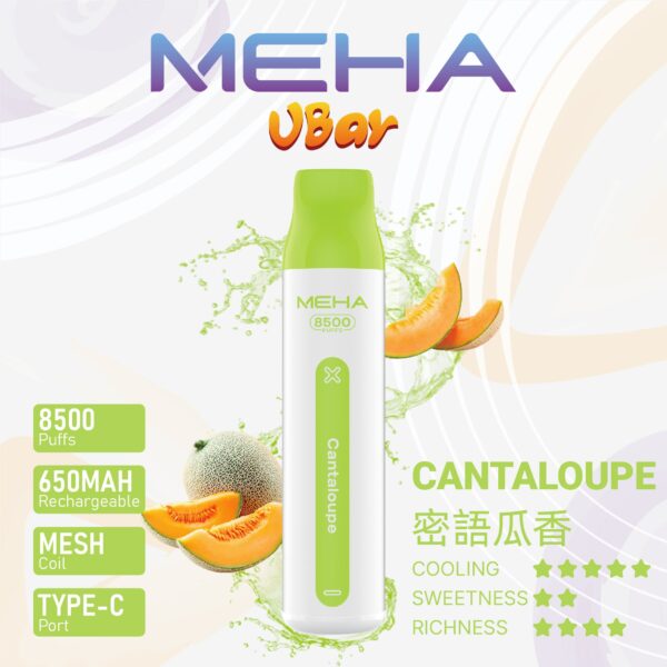 【MEHA魅嗨8500口拋棄式】 一次性8500口puffs電子煙/新款魅嗨小白條電子煙