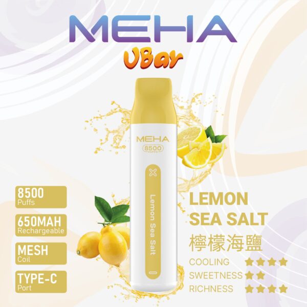 【MEHA魅嗨8500口拋棄式】 一次性8500口puffs電子煙/新款魅嗨小白條電子煙