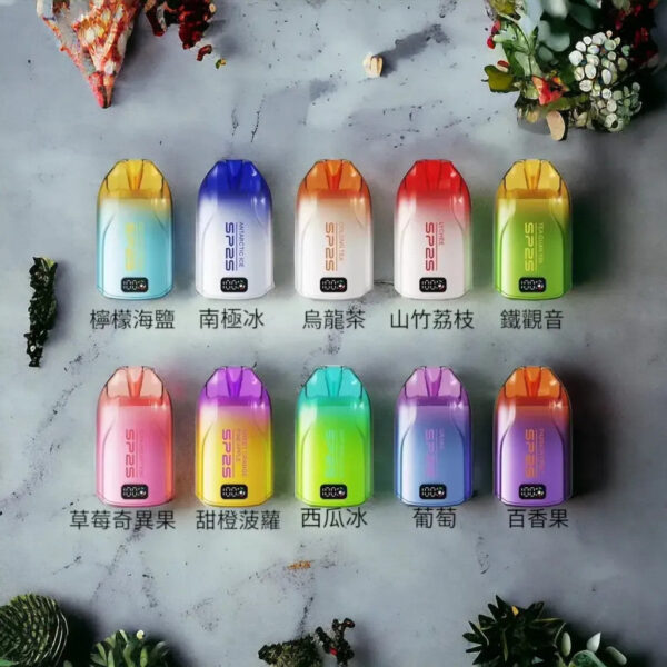 20251010182503 【SP2S拋棄式 12000口】擁有發光顯示屏 可充電電子煙 30ml超大容量