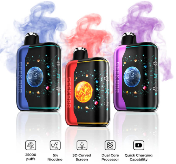 全球爆款 GEEK BAR PULSE X 25000 Puffs電子煙-一次性超大容量星空拋棄式美滋滋糖果屋實拍圖
