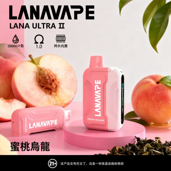 【LANA 16000口】一次性電子霧化器｜多達23種風味｜持久耐抽更省心
