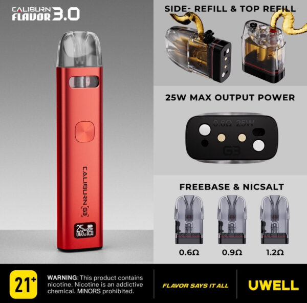 【Uwell 咖哩 G3 主機套裝】注油電子煙桿｜性能全方位升級