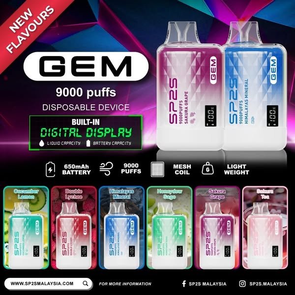 【SP2S 思博瑞抛棄式】-大容量拋棄式- SP2S 9000 puffs 拋棄式