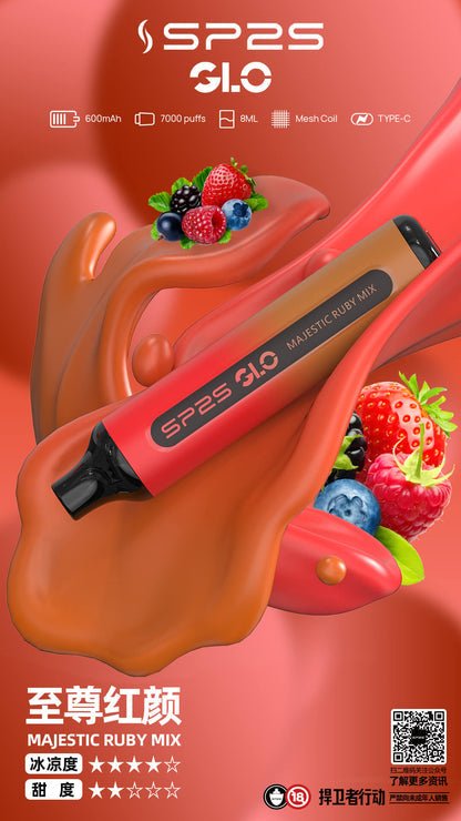 【SP2S拋棄式7000口】-15種口味8ml/新手可入 sp2s Puffs一次性7000口霧化棒