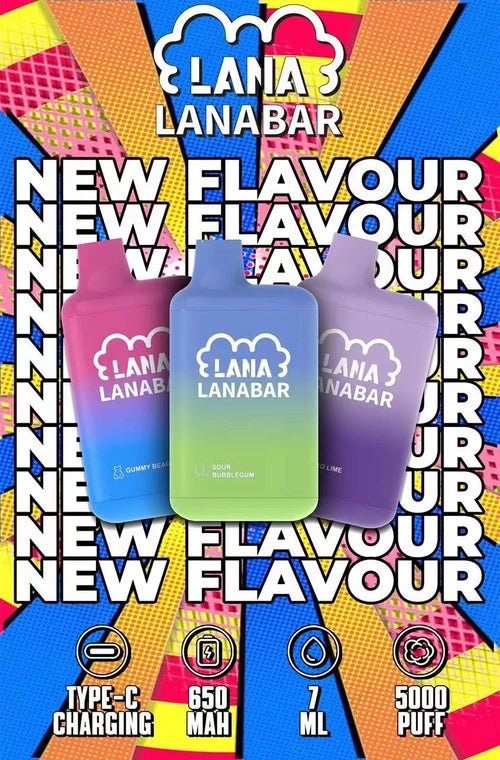 【LANA拋棄式5000口】✨大容量BAR電子煙🔥/TYPE-C充電 一次性電子煙