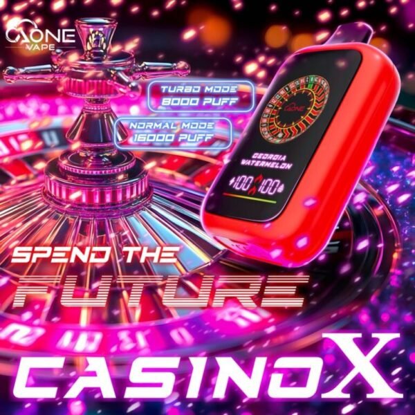 【AONE VAPE CASINO X】 16000口賭場一次性電子煙 原裝正品 俄羅斯轉盤鋼珠設計