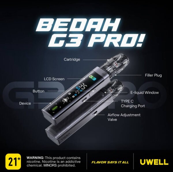 【Uwell 咖哩 G3 Pro 主機套裝】全螢幕注油主機｜35W 強大輸出｜現貨秒發