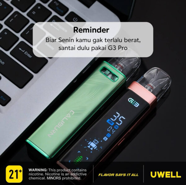 【Uwell 咖哩 G3 Pro 主機套裝】全螢幕注油主機｜35W 強大輸出｜現貨秒發