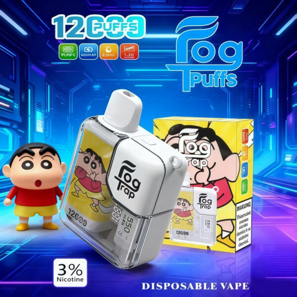 Fog-trap-12000_-2 【Fog Trap 拉布布・蠟筆小新】聯名款系列12000口大容量拋棄式電子煙 | 10 款口味 8.5ml