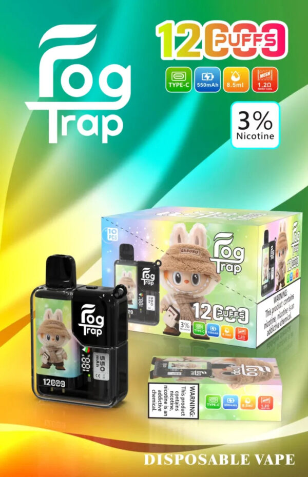 Fog-trap-12000_-800x1240-1 【Fog Trap 拉布布・蠟筆小新】聯名款系列12000口大容量拋棄式電子煙 | 10 款口味 8.5ml