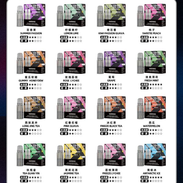 思博瑞SP2S MAX 煙彈-16種口味大容量4ML美滋滋糖果屋實拍圖