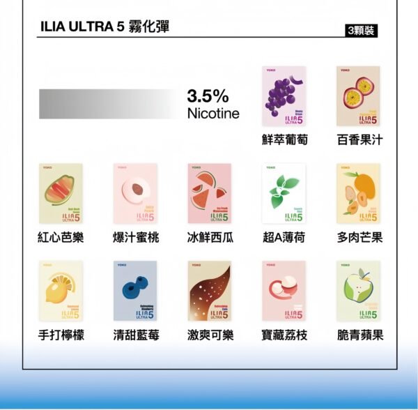 【ILIA哩亞五代UItra5煙彈】 透明霧化煙彈🍬通用五代美人魚/SPUMY/MEEL等五代主機