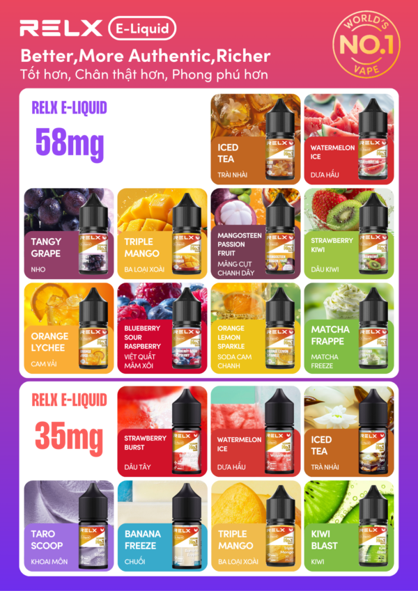 【RELX 悅刻煙油】原廠正品 30mg 小瓶油/10種口味現貨